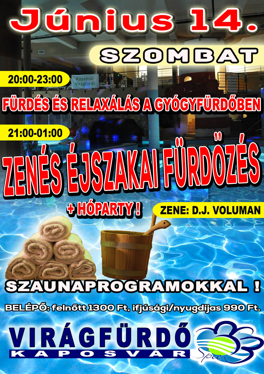 éjszakai fürdőzés június